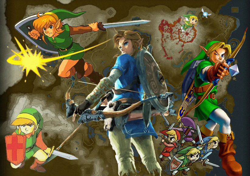 How the legend of Zelda has evolved over time?